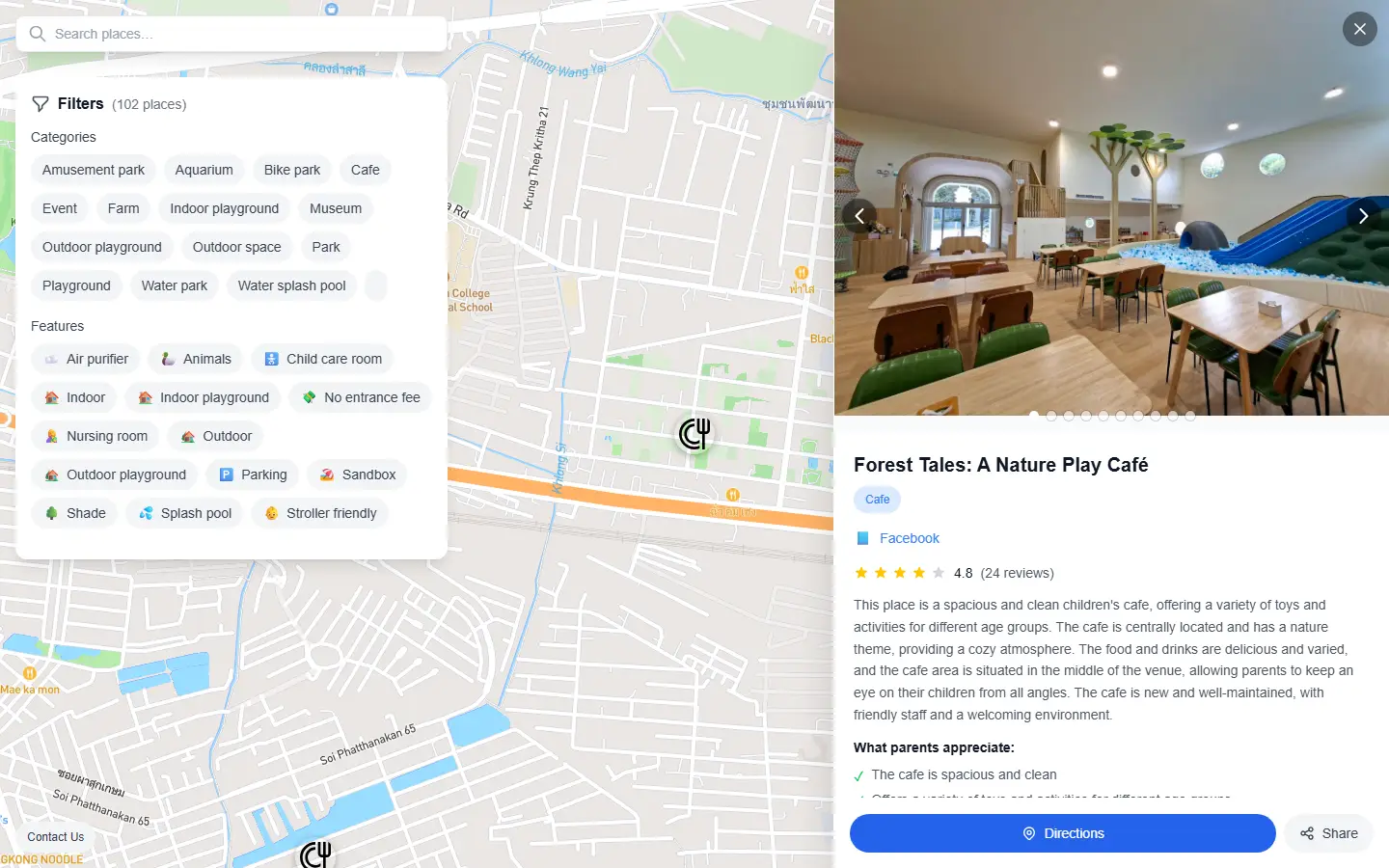 Map view (selected place)