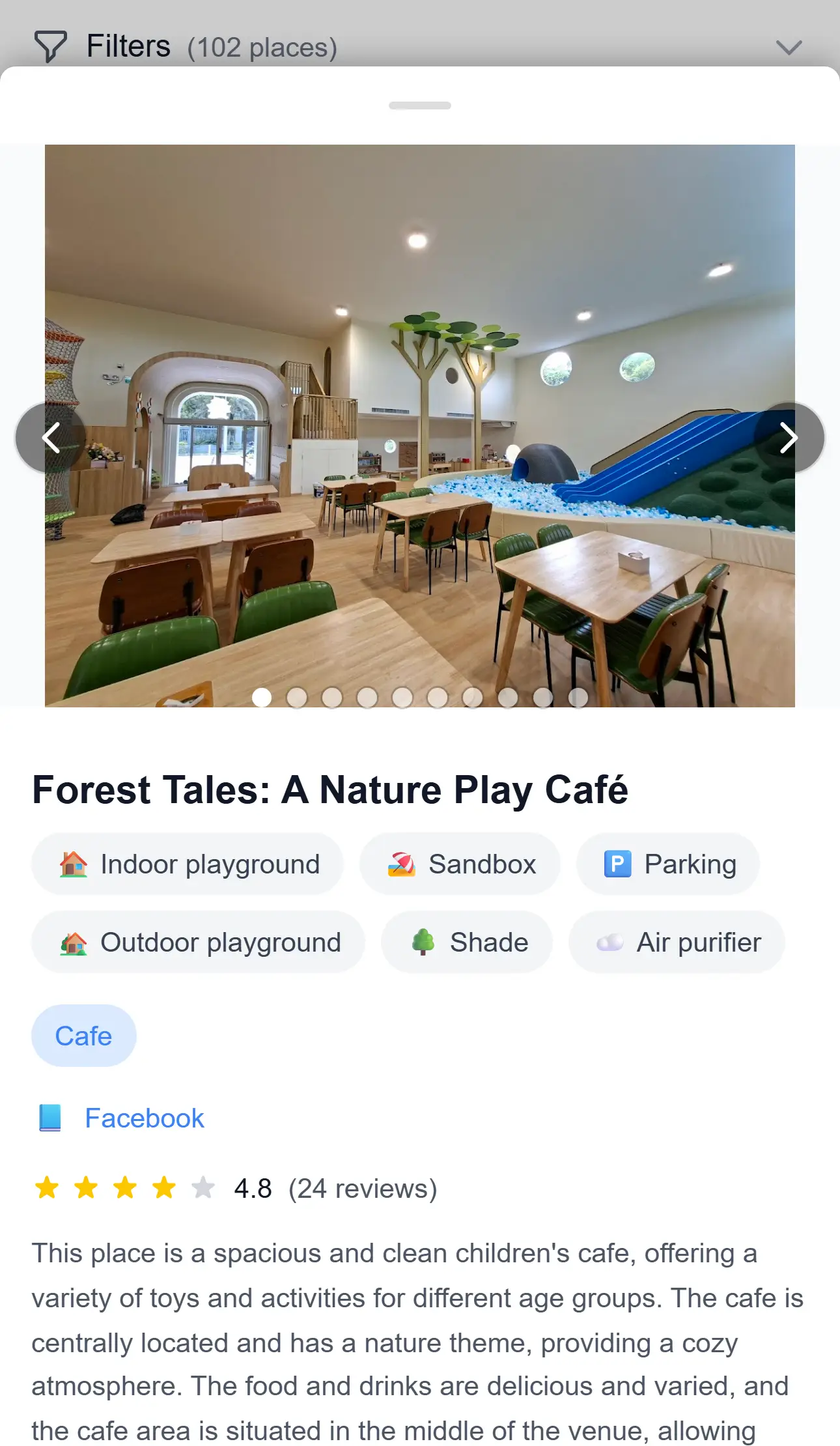 Map view (selected place)